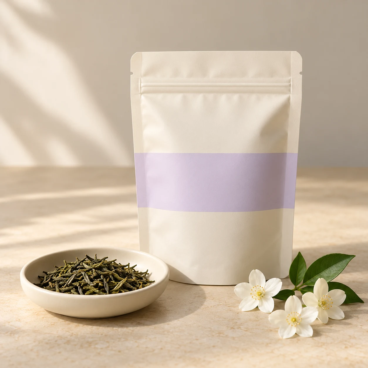 Jasmine-scented green tea